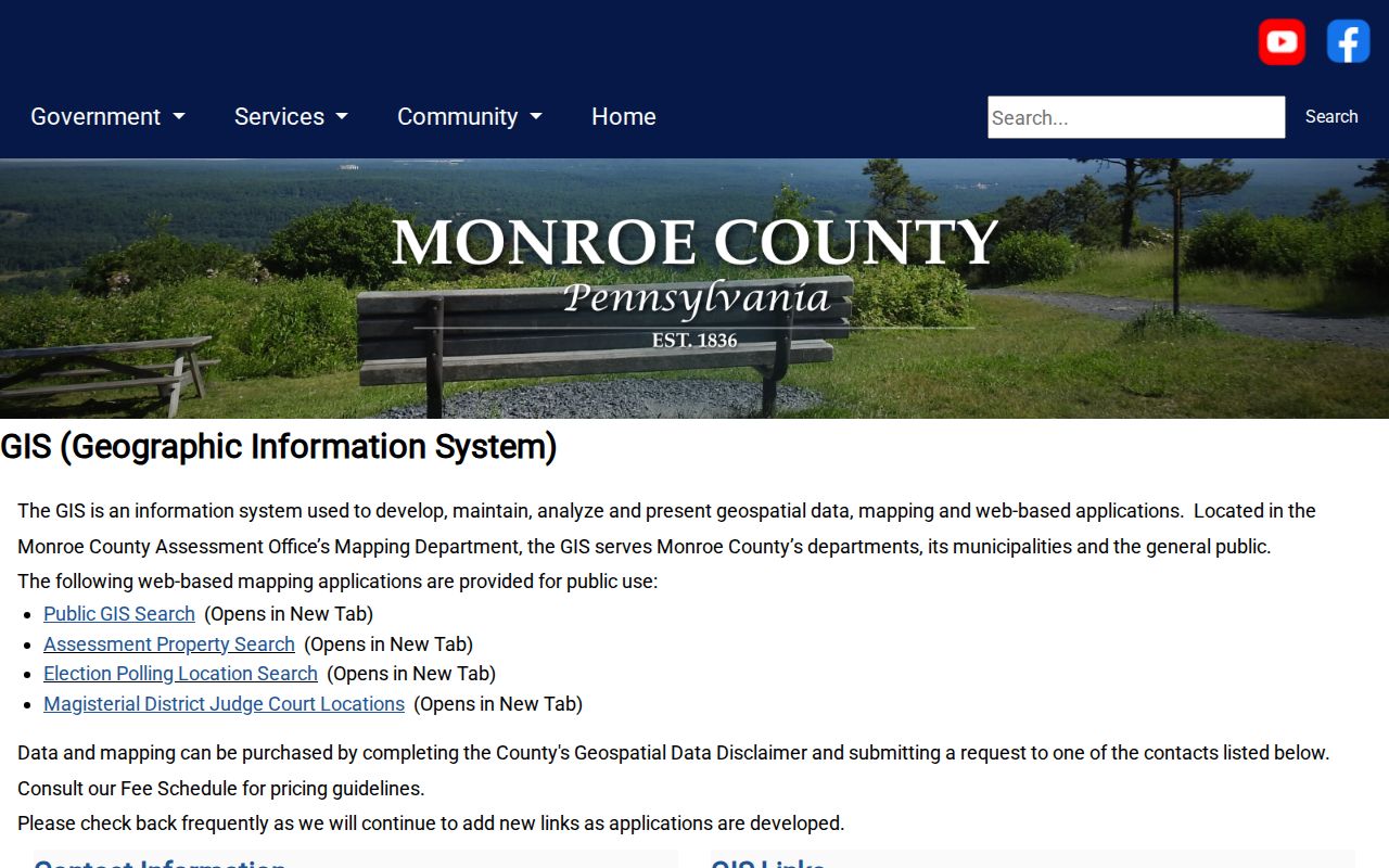 Coolbaugh Township street directory Monroe County assessment and GIS resources